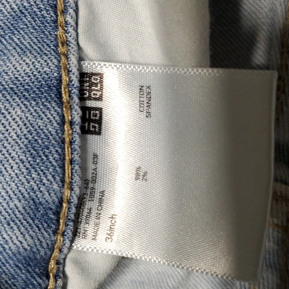 Uniqlo JEANS SIZE  W 36 HI RISE - Picture 4 of 5